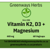 Vitamin K2, D3 & Magnesium 60 Capsules