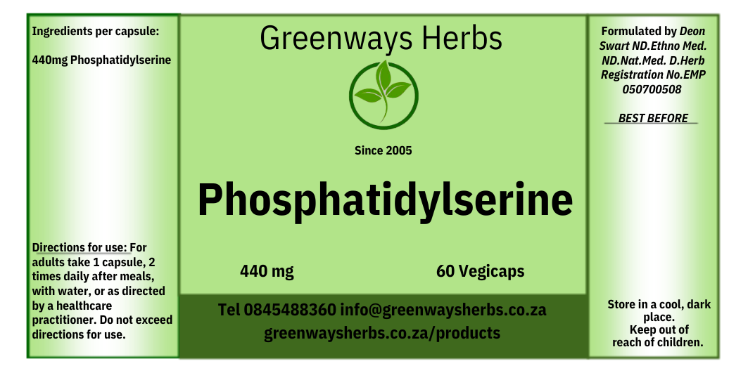Phosphatidylserine 60 Capsules