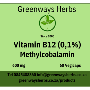 Vitamin B12 Methylcobalamin (0,1%) 60 Capsules